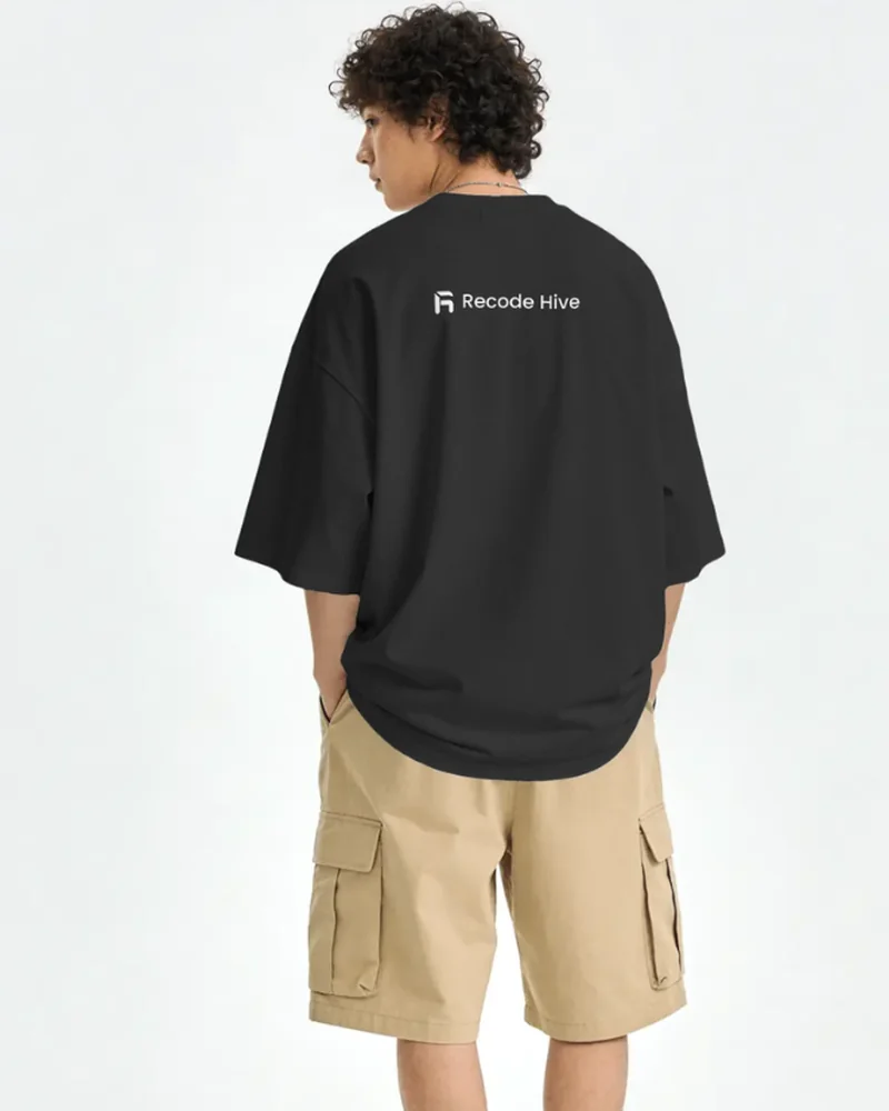 Back print of the Hive Oversized Tee